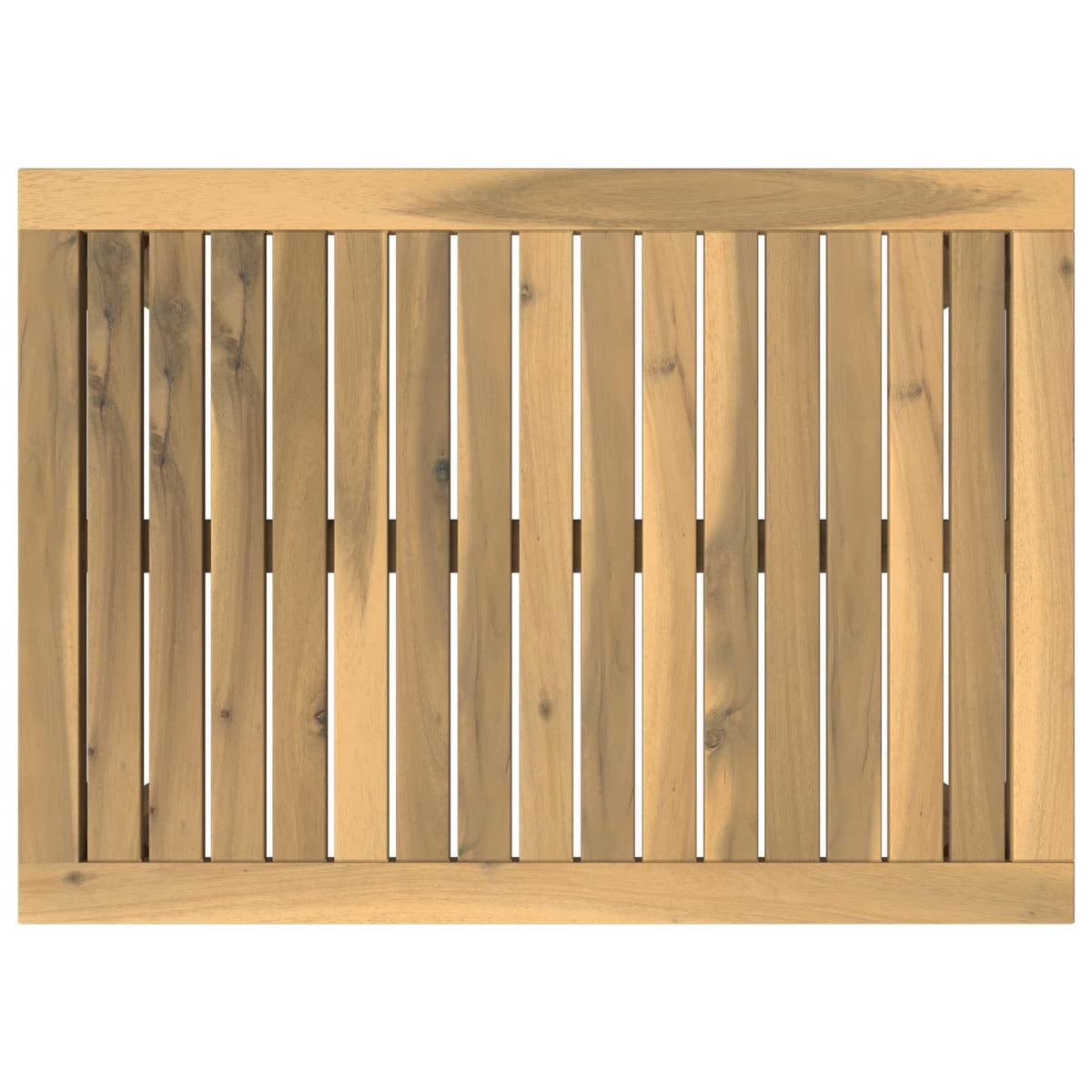 Sofabord Hvid 50 x 68,5 x 36 cm Massivt Akacietræ