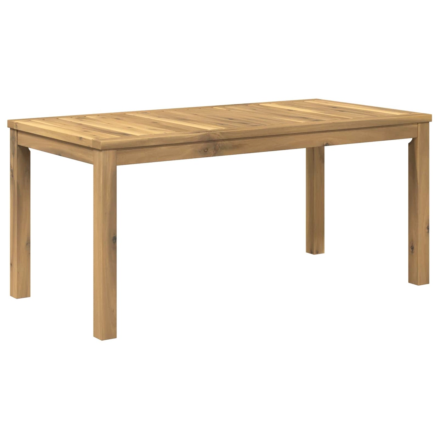 Sofabord Hvid 50 x 100,5 x 45 cm Massivt Akacietræ