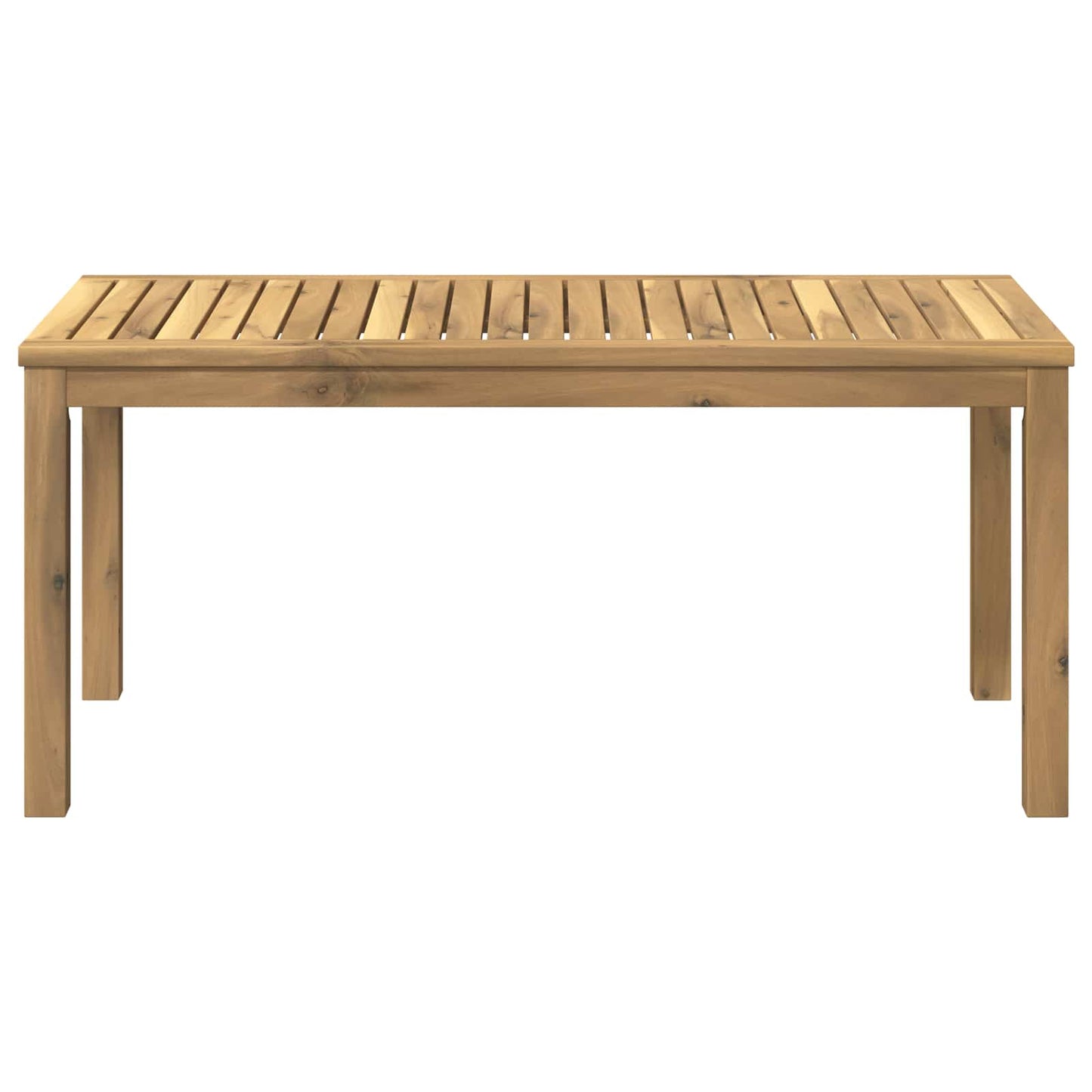 Sofabord Hvid 50 x 100,5 x 45 cm Massivt Akacietræ