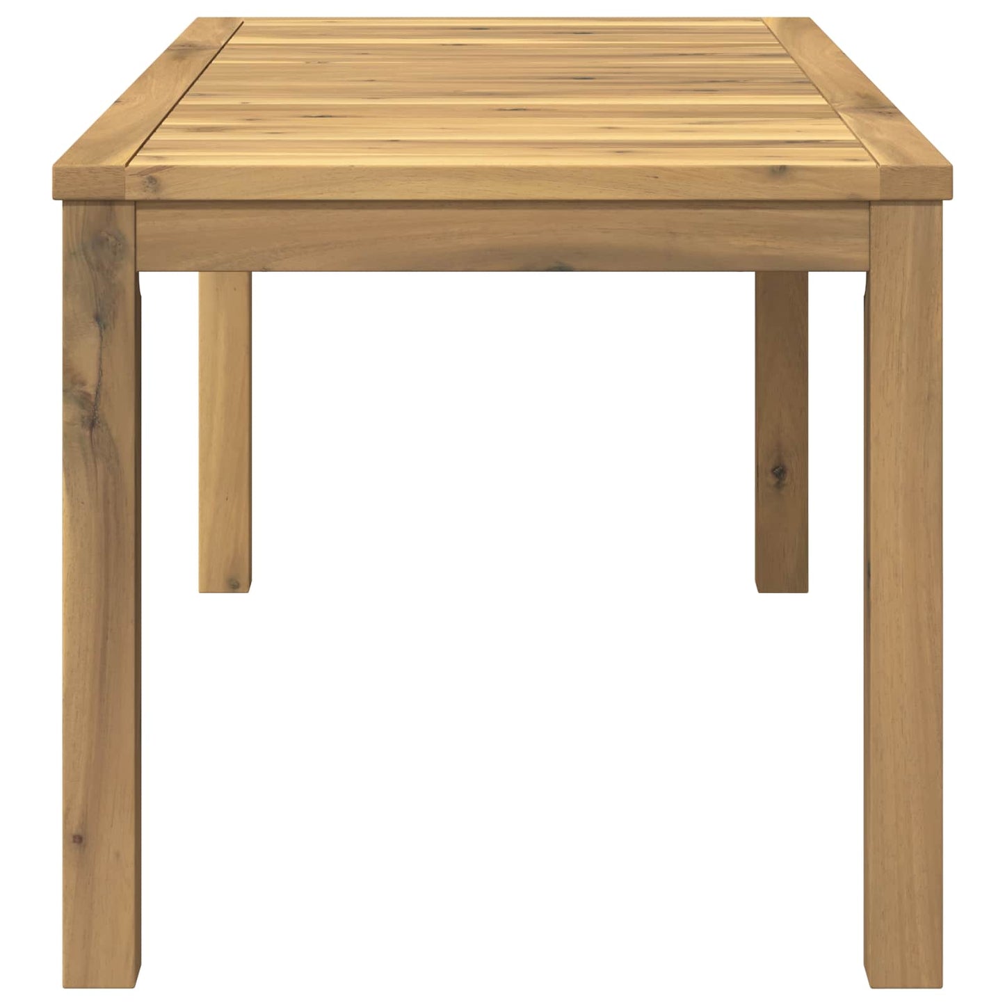 Sofabord Hvid 50 x 100,5 x 45 cm Massivt Akacietræ