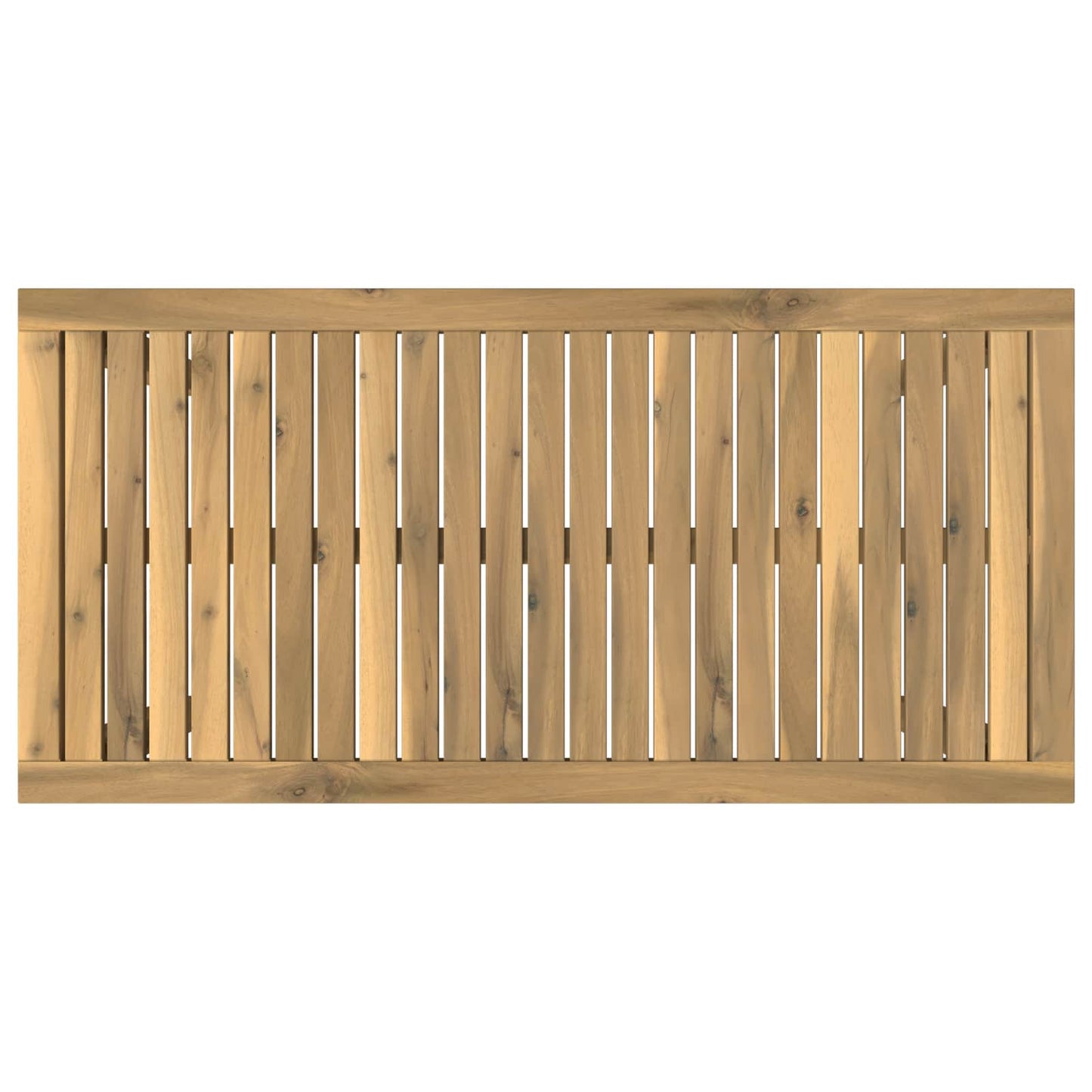 Sofabord Hvid 50 x 100,5 x 45 cm Massivt Akacietræ