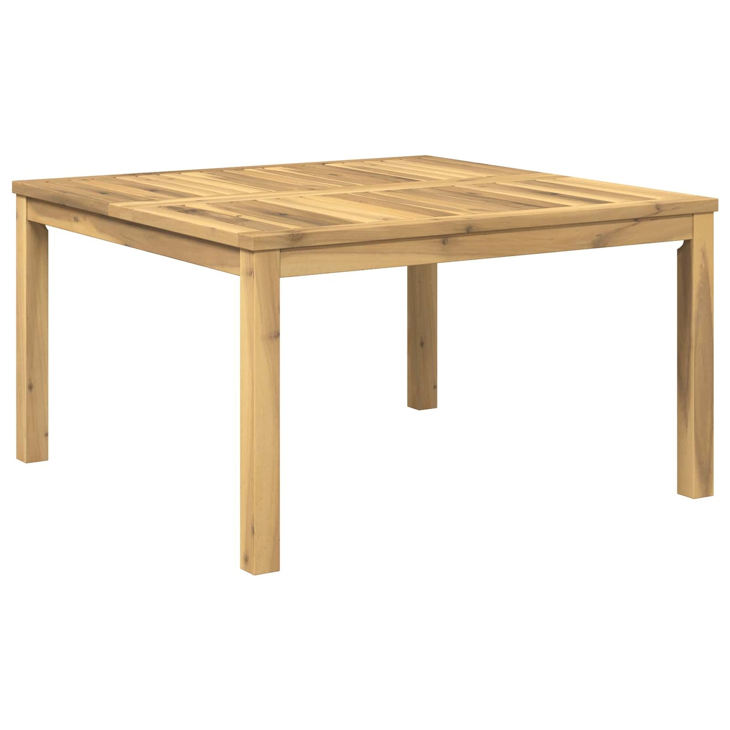 Sofabord Hvid 80 x 80,5 x 45 cm Massivt Akacietræ