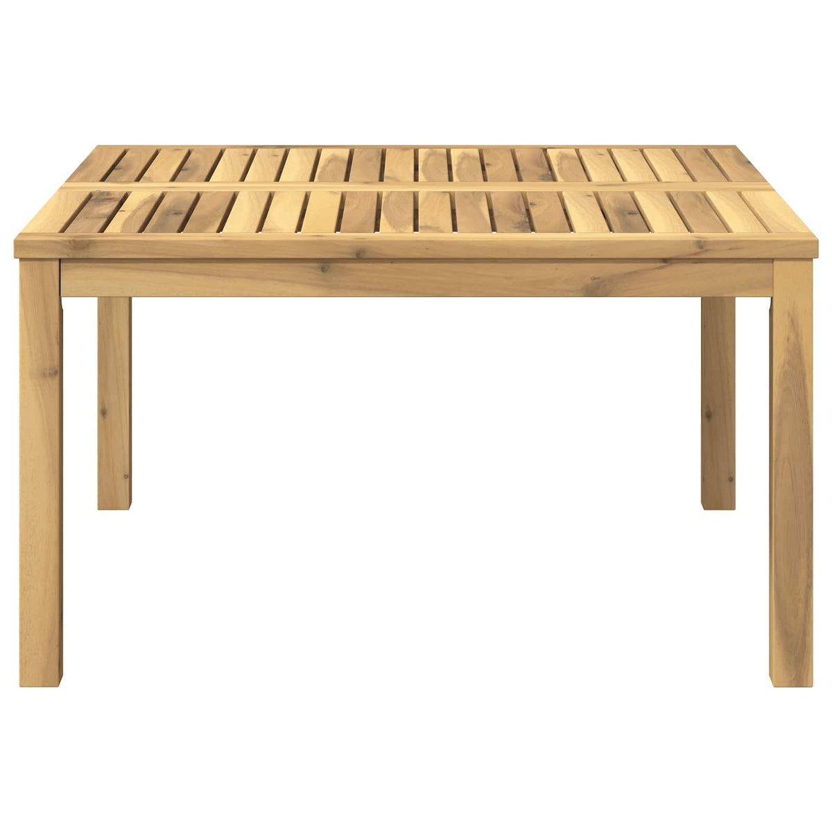 Sofabord Hvid 80 x 80,5 x 45 cm Massivt Akacietræ