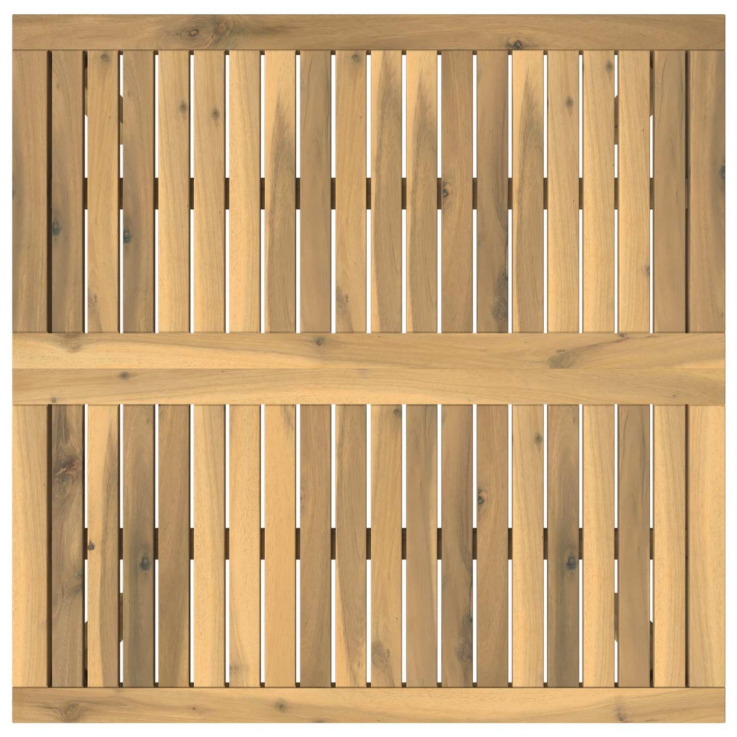 Sofabord Hvid 80 x 80,5 x 45 cm Massivt Akacietræ