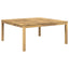 Sofabord Hvid 100 x 100,5 x 45 cm Massivt Akacietræ