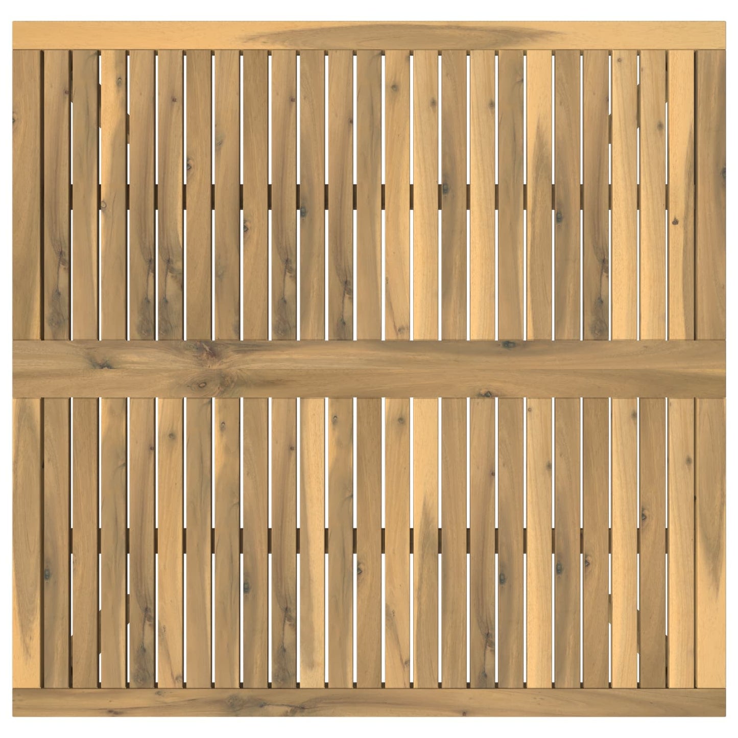 Sofabord Hvid 100 x 100,5 x 45 cm Massivt Akacietræ