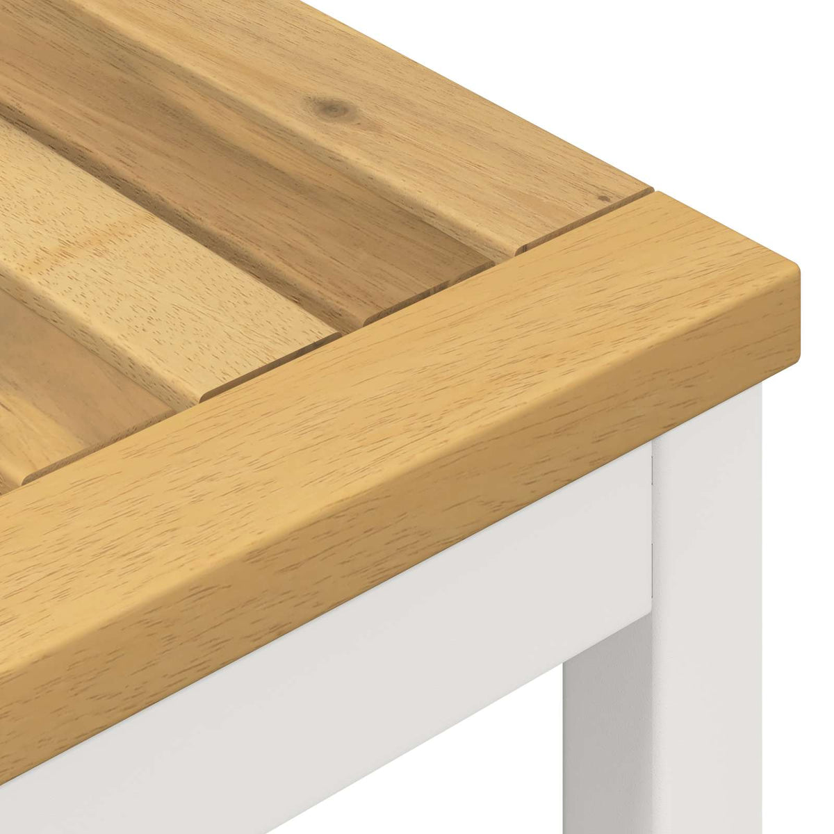 Have Bar Bord Hvid 70 x 68,5 x 105 cm Massivt Akacietræ