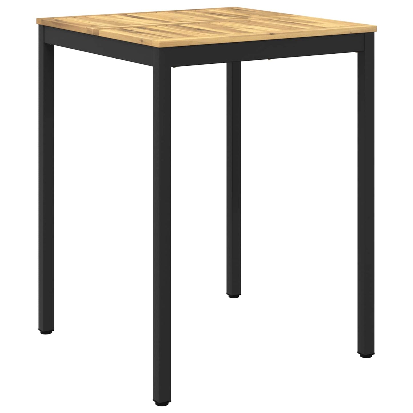Have Bar Bord Hvid og sort 80 x 80,5 x 105 cm Massivt Akacietræ