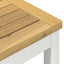 Have Bar Bord Hvid 80 x 80,5 x 105 cm Massivt Akacietræ