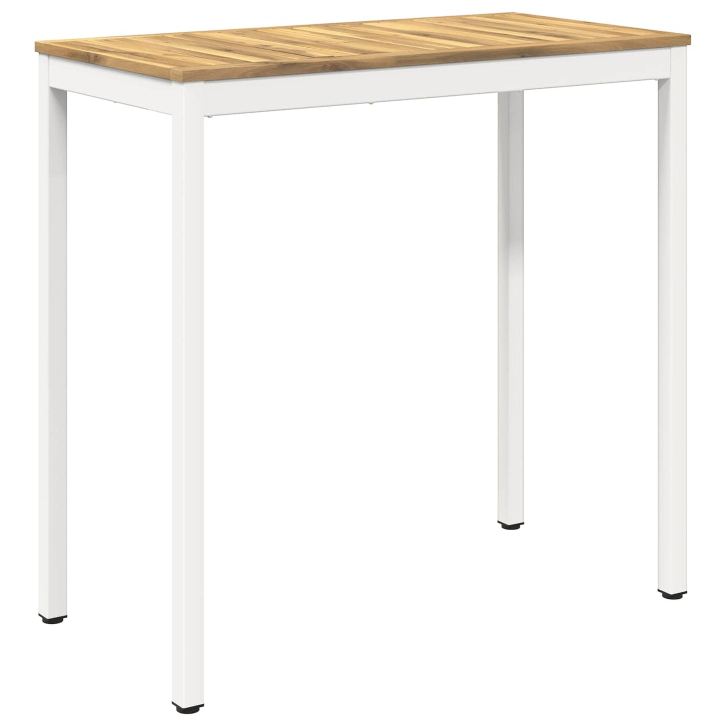 Have Bar Bord Hvid 108,5 x 55 x 105 cm Massivt Akacietræ