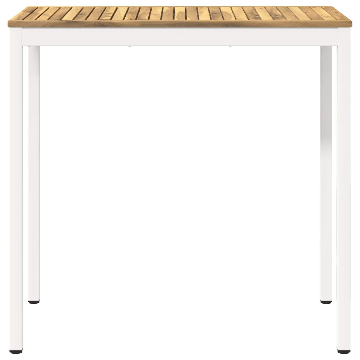Have Bar Bord Hvid 108,5 x 55 x 105 cm Massivt Akacietræ