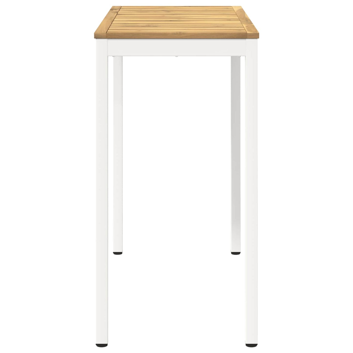 Have Bar Bord Hvid 108,5 x 55 x 105 cm Massivt Akacietræ