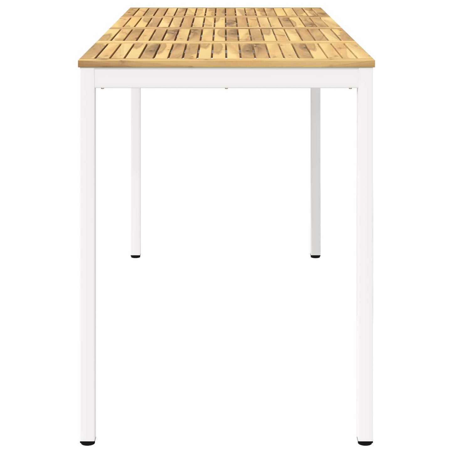 Have Bar Bord Hvid 196 x 80,5 x 105 cm Massivt Akacietræ