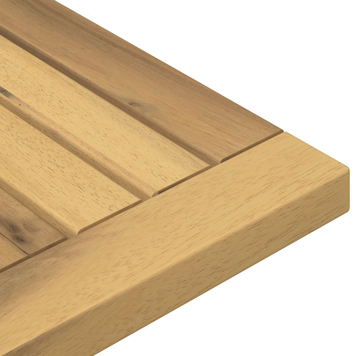 Bordplade 60,5 x 30 x 2 cm Rektangulær Massivt Akacietræ Hvid