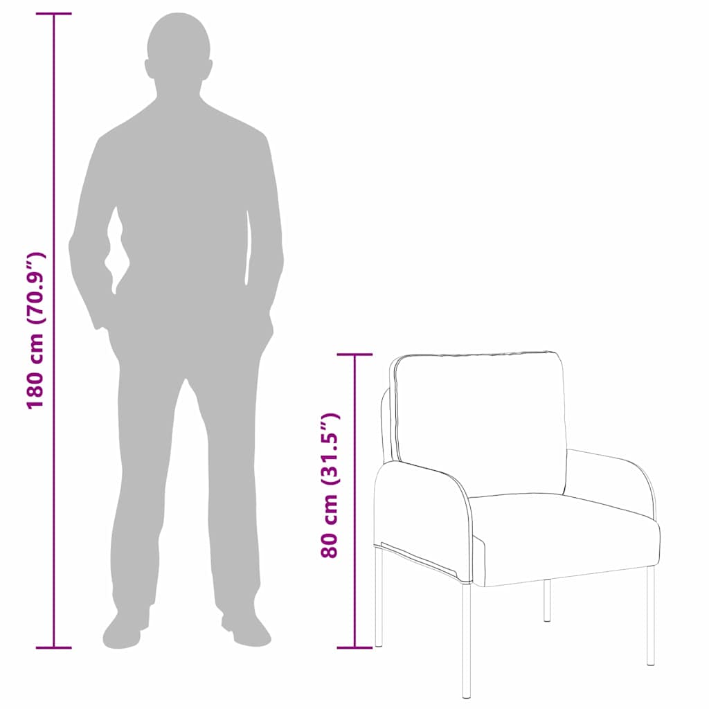Sofaer med pude 55cm Blå Krydsfinér
