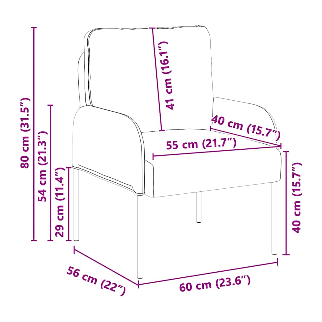 Sofaer med pude 55cm Blå Krydsfinér
