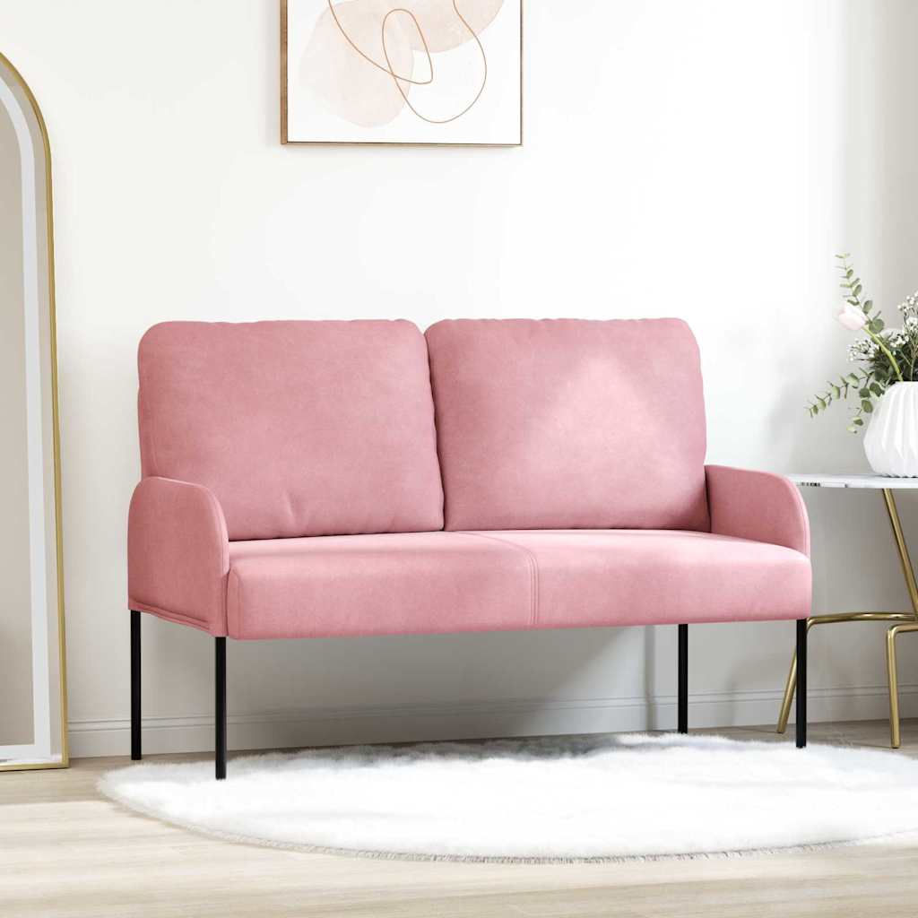 Sofaer med pude 110cm Lyserød Krydsfinér