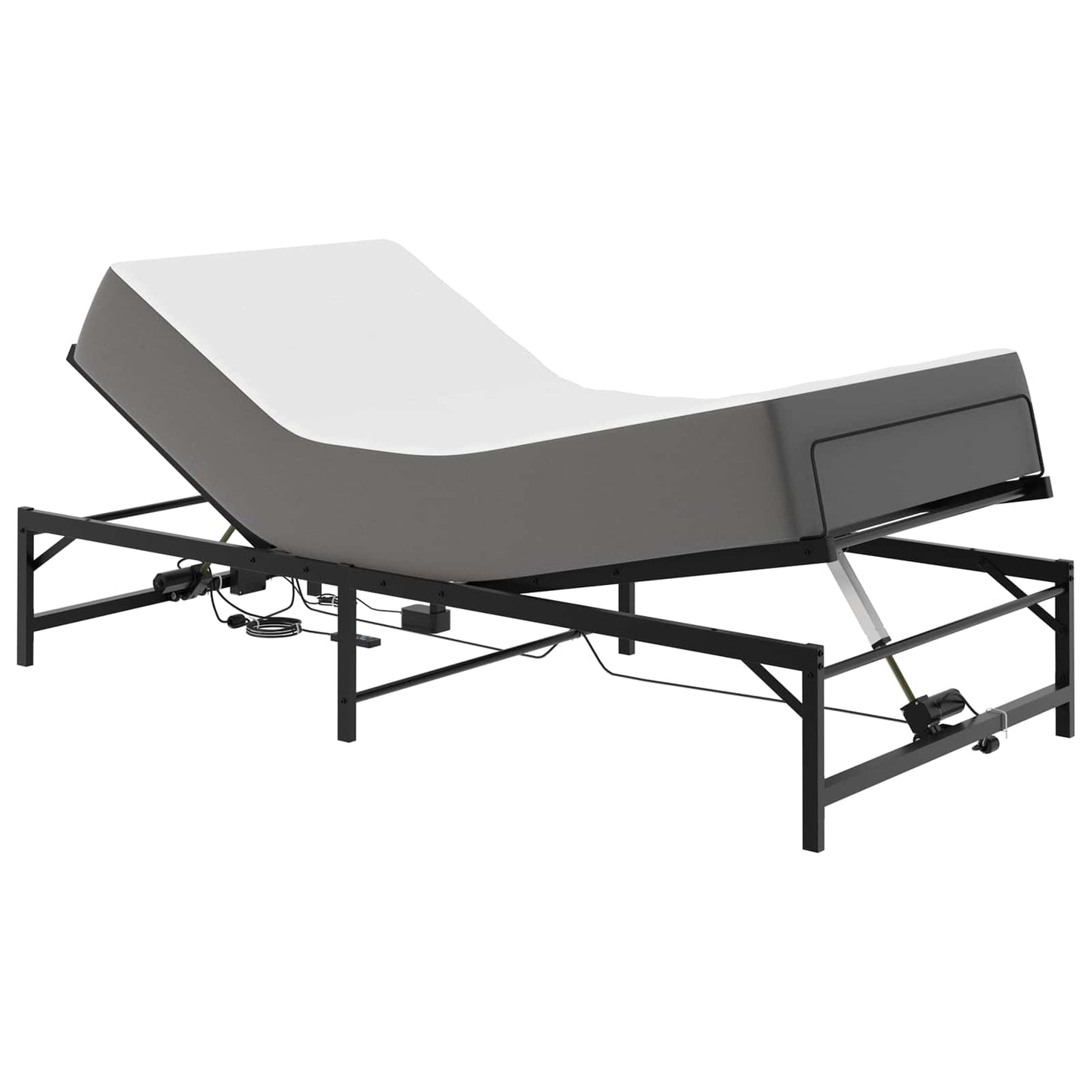 Elektrisk Justerbar Sengetramme Sort 75 x 190 cm Stål