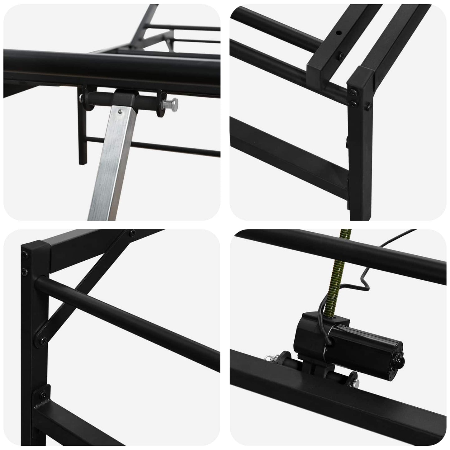 Elektrisk Justerbar Sengetramme Sort 90 x 190 cm Stål