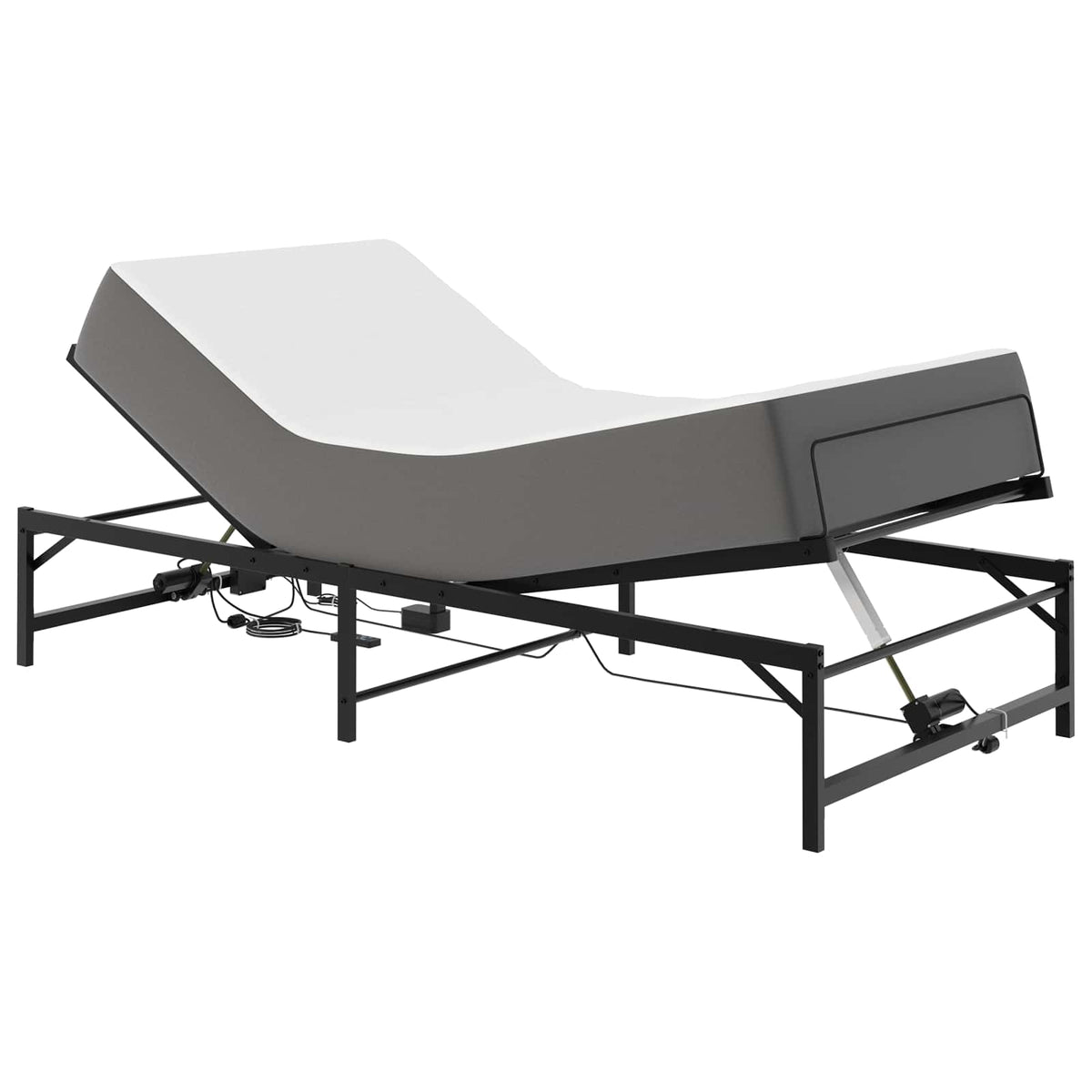 Elektrisk Justerbar Sengetramme Sort 90 x 200 cm Stål
