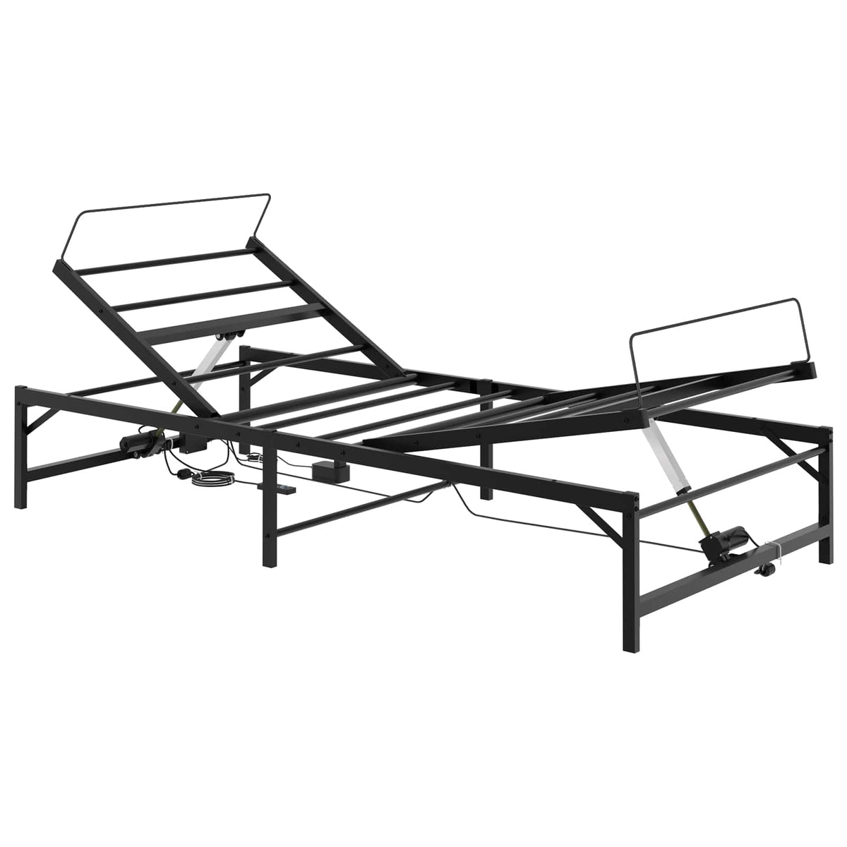 Elektrisk Justerbar Sengetramme Sort 100 x 200 cm Stål