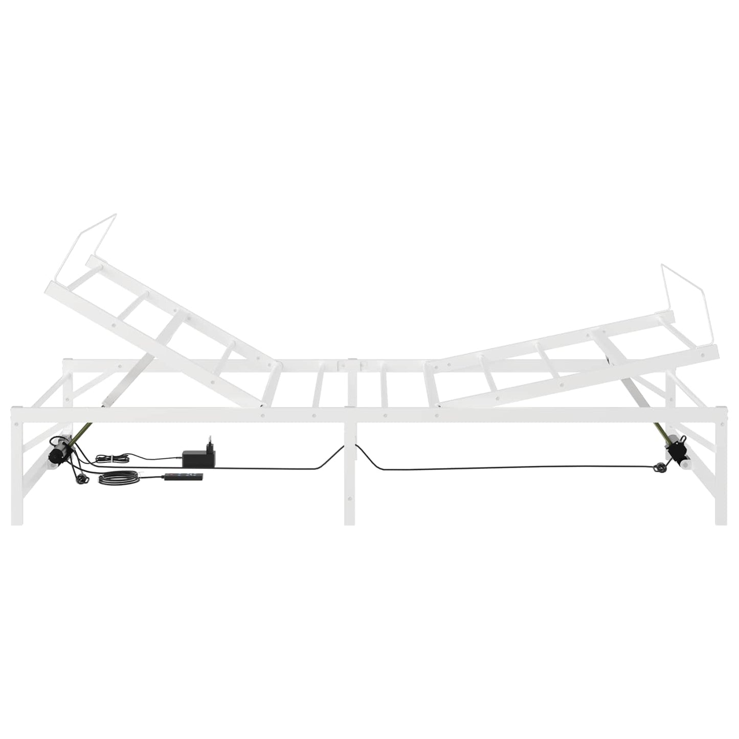Elektrisk Justerbar Sengetramme Hvid 90 x 200 cm Stål