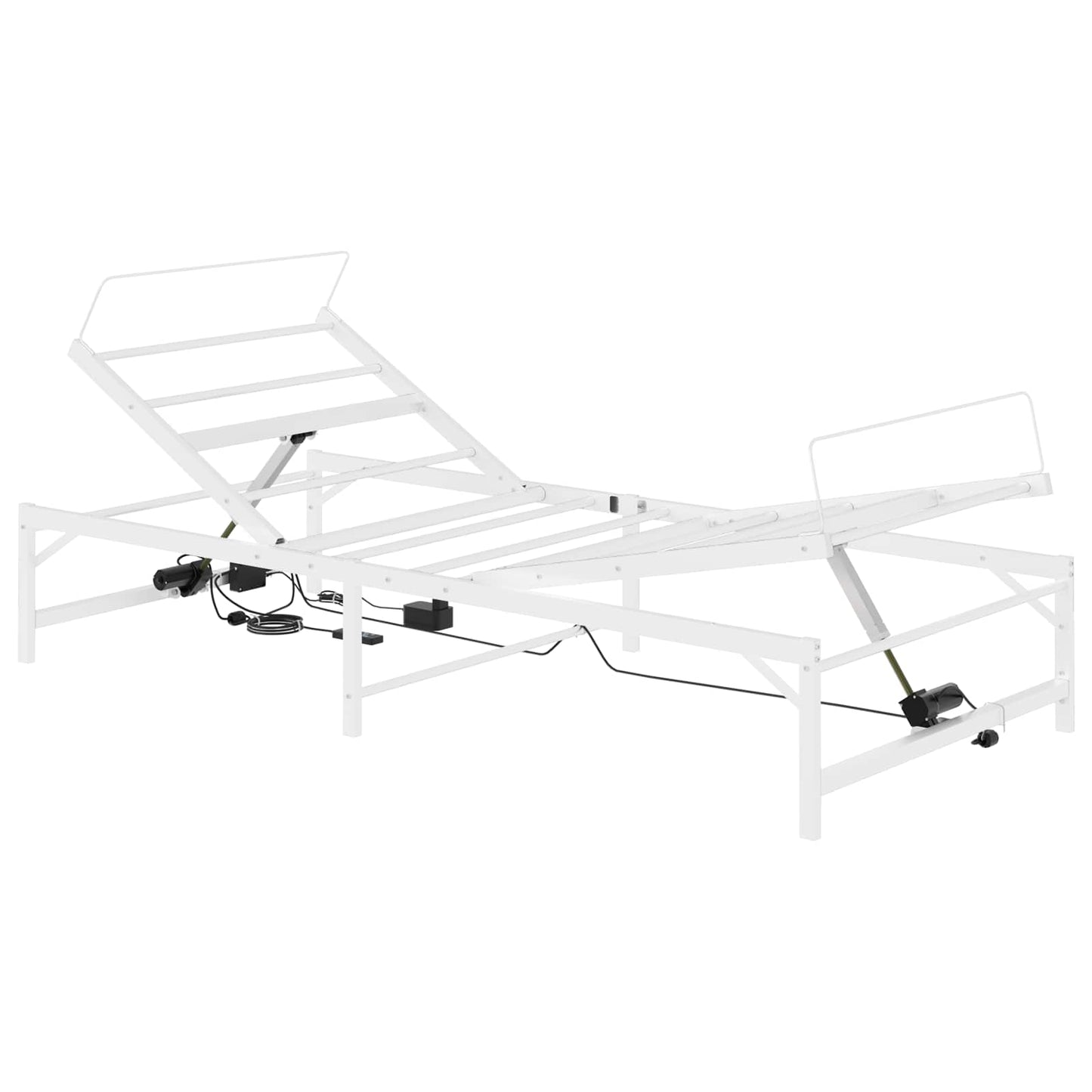 Elektrisk Justerbar Sengetramme Hvid 100 x 190 cm Stål