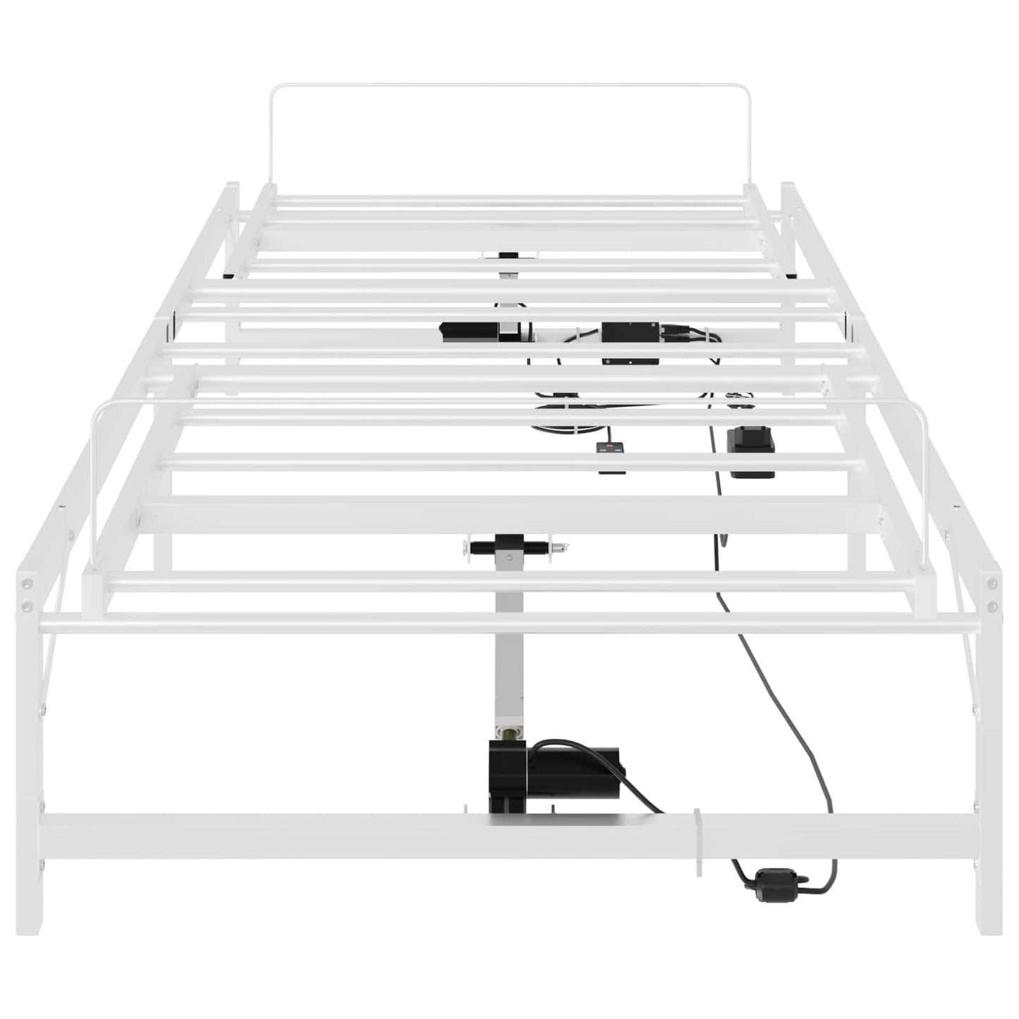 Elektrisk Justerbar Sengetramme Hvid 100 x 190 cm Stål