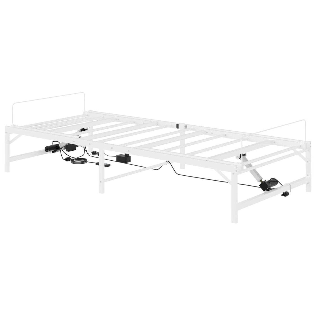 Elektrisk Justerbar Sengetramme Hvid 100 x 200 cm Stål
