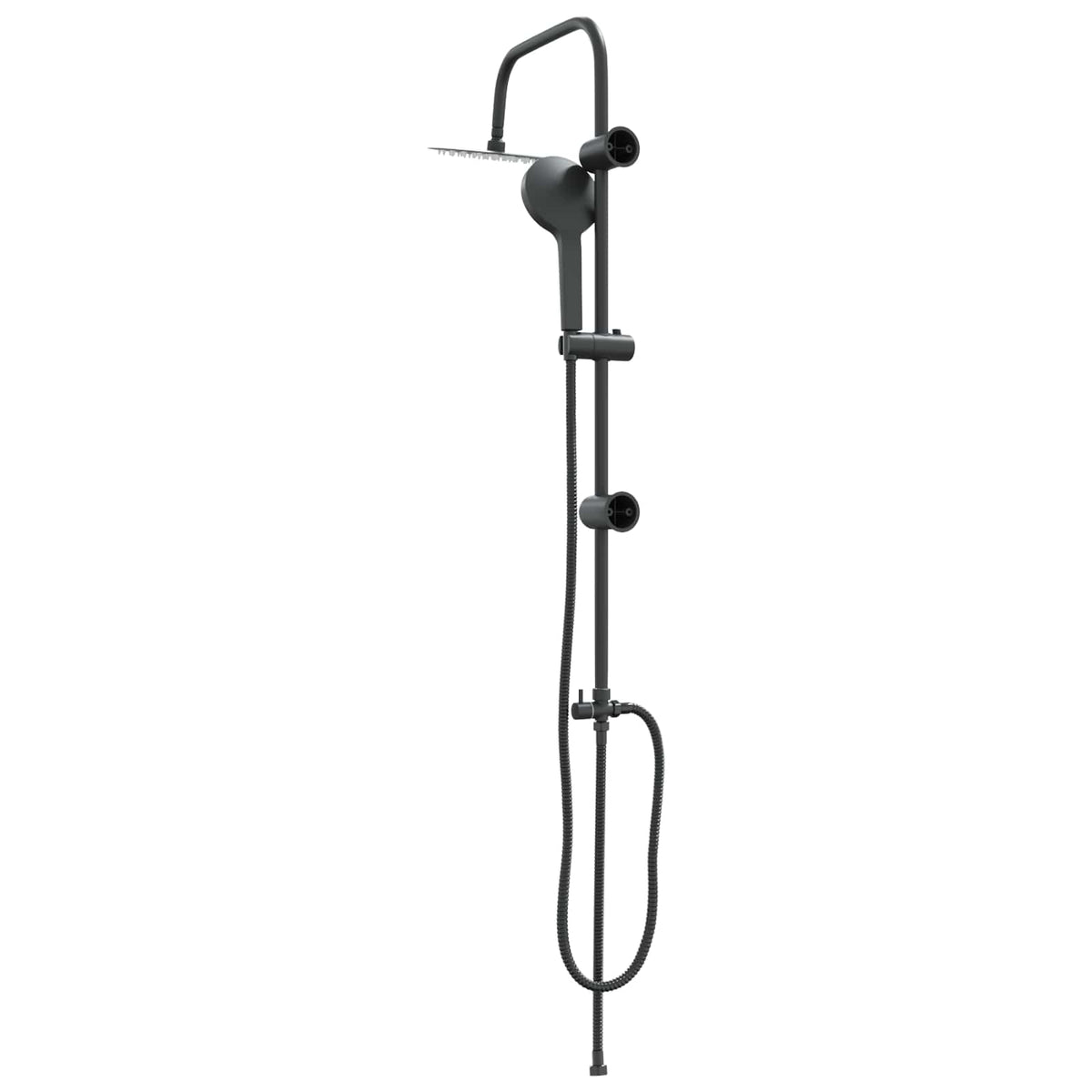 Brusesystem Sort 47 x 20 x 95 cm Rustfrit stål