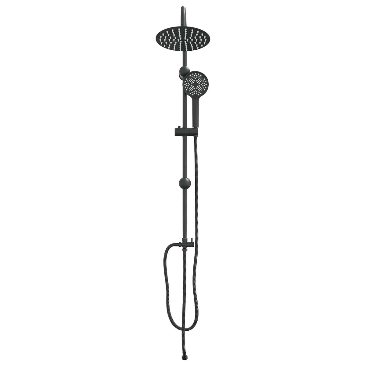 Brusesystem Sort 47 x 20 x 95 cm Rustfrit stål