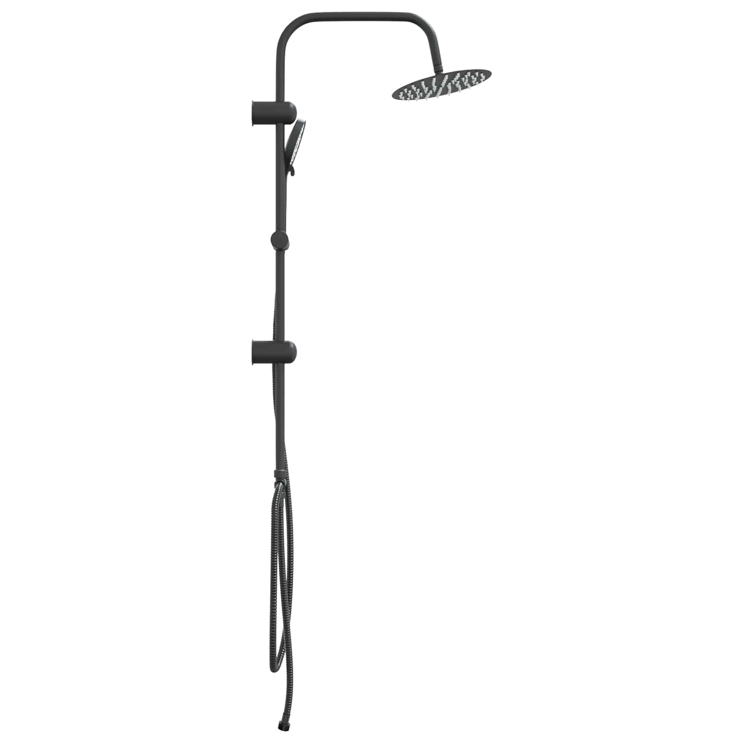 Brusesystem Sort 47 x 20 x 95 cm Rustfrit stål