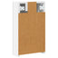 Badeværelsesspejlskab Hvid 30 x 10,5 x 50 cm Konstrueret træ