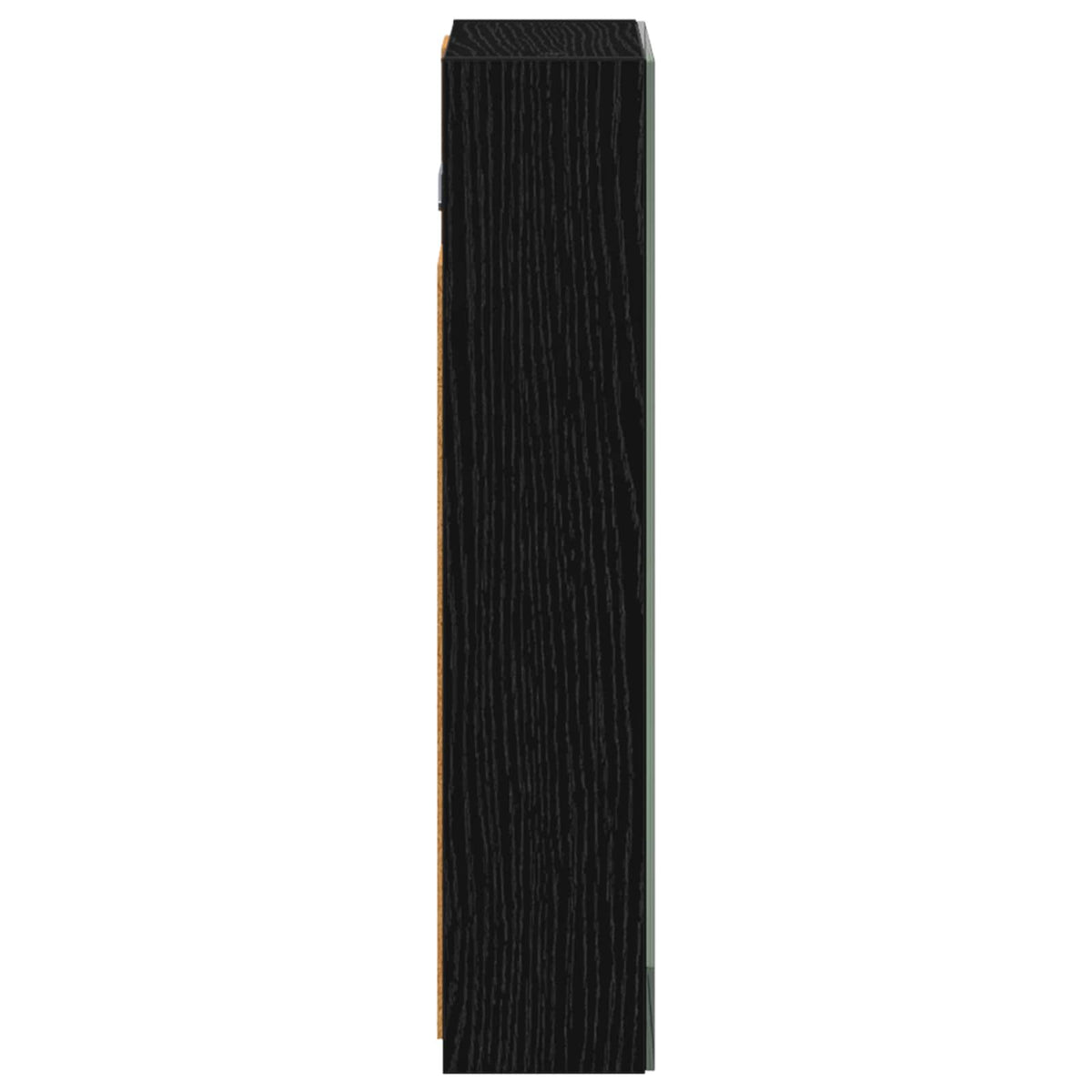 Badeværelsesspejlskab Sort eg 30 x 10,5 x 50 cm Konstrueret træ