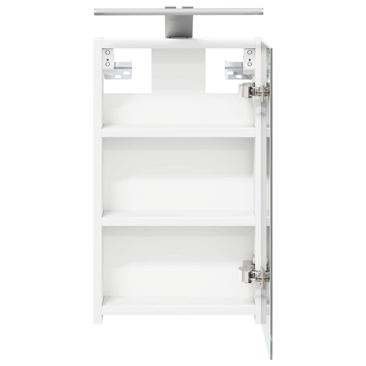 Badeværelsesspejlskab Hvid 30 x 10,5 x 50 cm Konstrueret træ