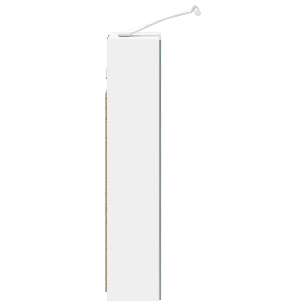 Badeværelsesspejlskab Hvid 30 x 10,5 x 50 cm Konstrueret træ