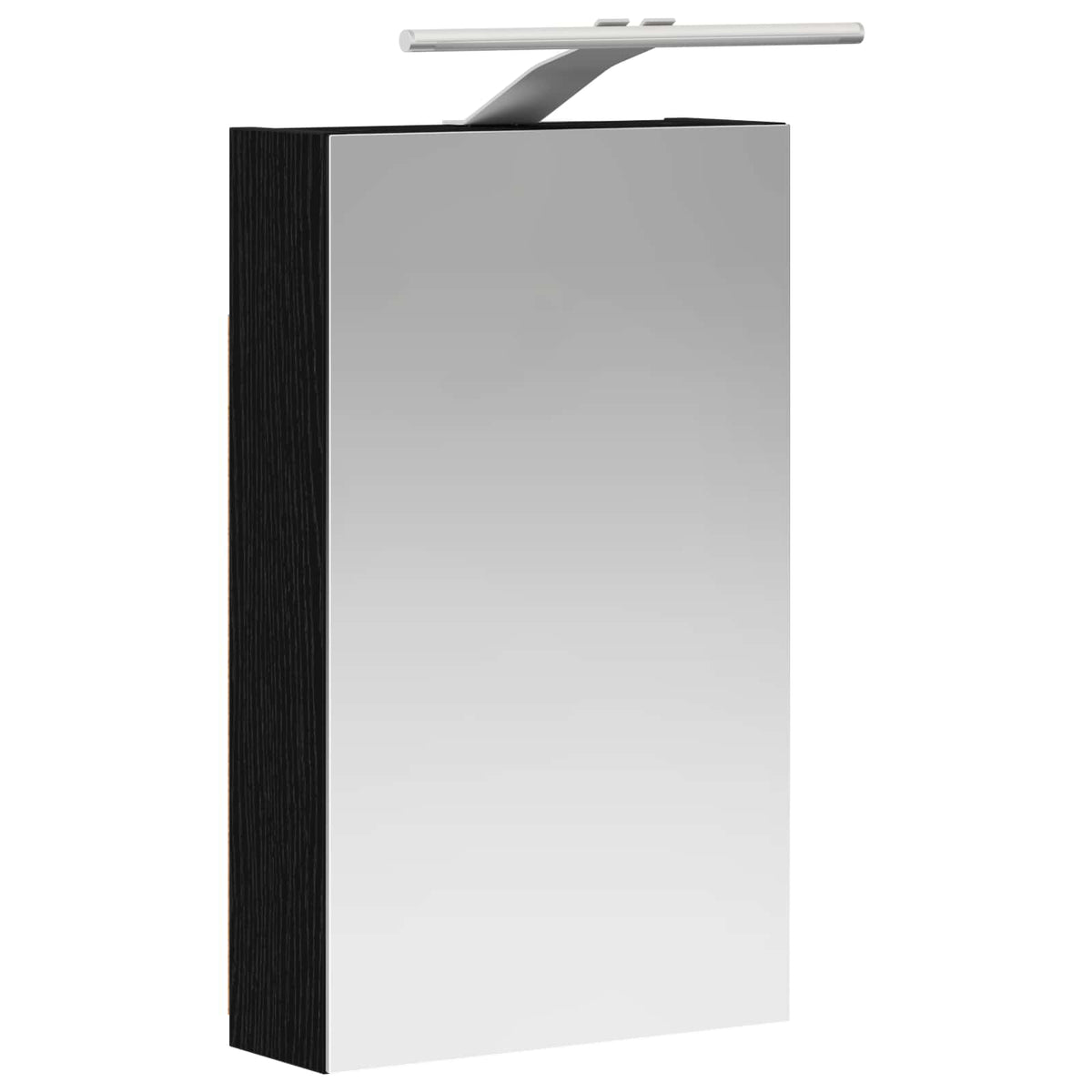 Badeværelsesspejlskab Sort eg 30 x 10,5 x 50 cm Konstrueret træ