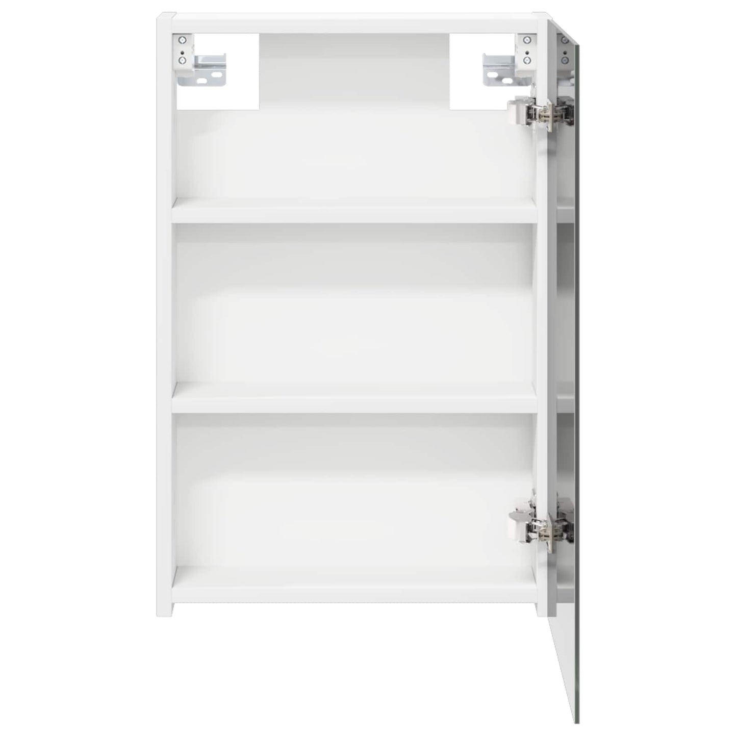 Badeværelsesspejlskab Hvid 40 x 10,5 x 60,5 cm Konstrueret træ