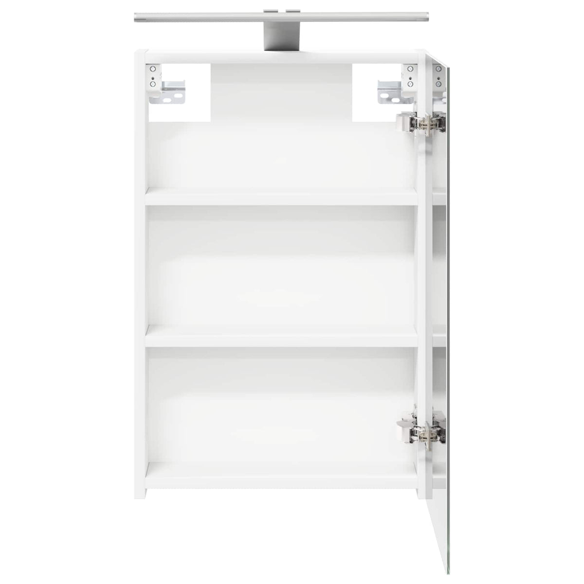 Badeværelsesspejlskab Hvid 40 x 10,5 x 60,5 cm Konstrueret træ