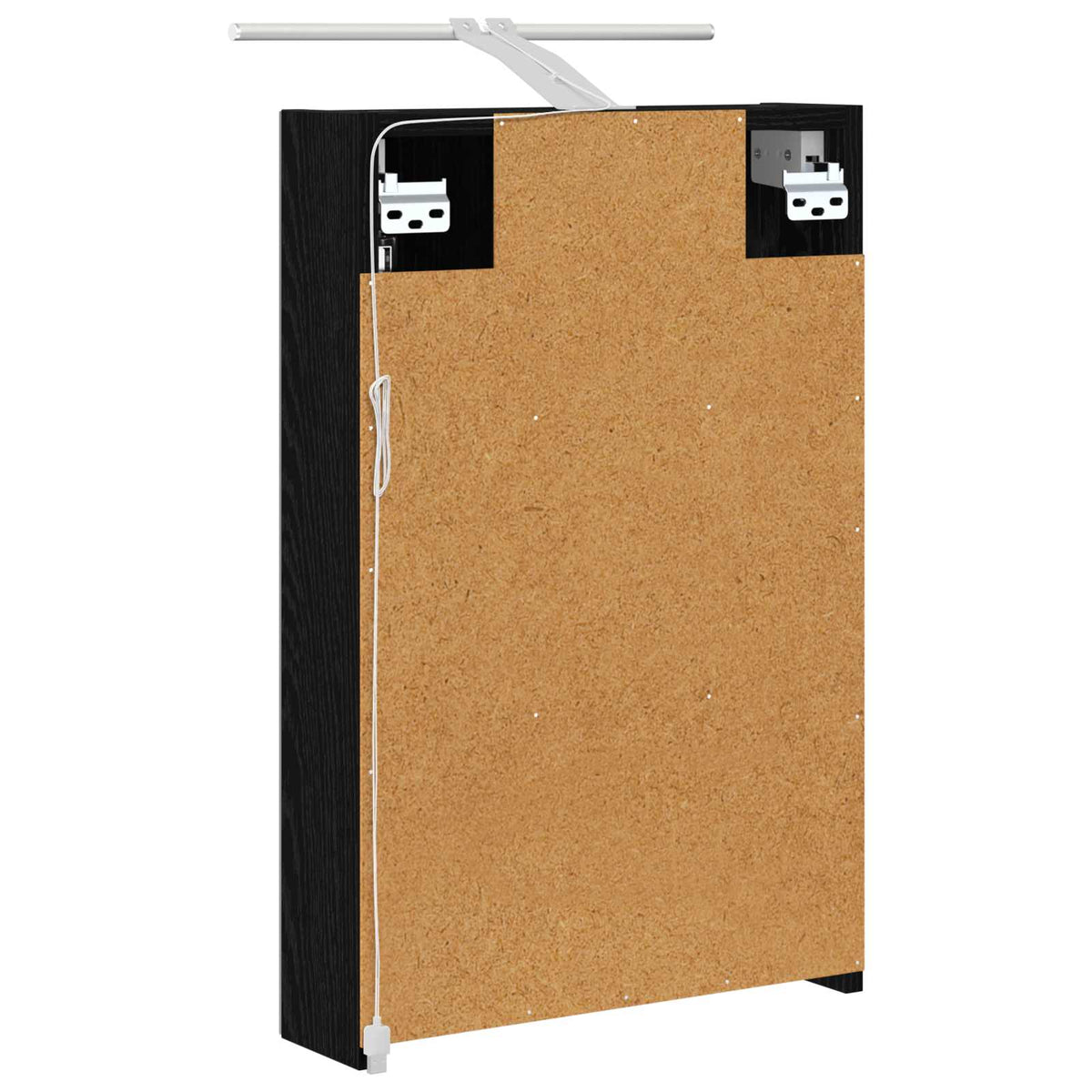 Badeværelsesspejlskab Sort eg 40 x 10,5 x 60,5 cm