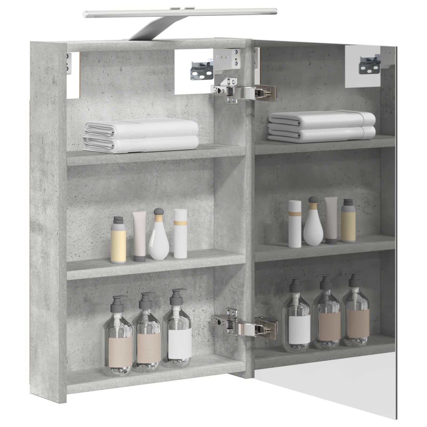 Badeværelsesspejlskab Beton Grå 40 x 10,5 x 60,5 cm