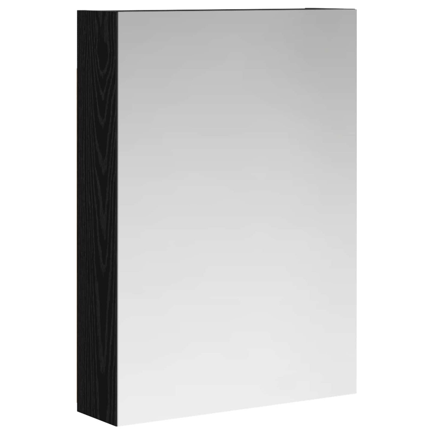 Badeværelsesspejlskab Sort eg 50 x 14,5 x 70 cm Konstrueret træ