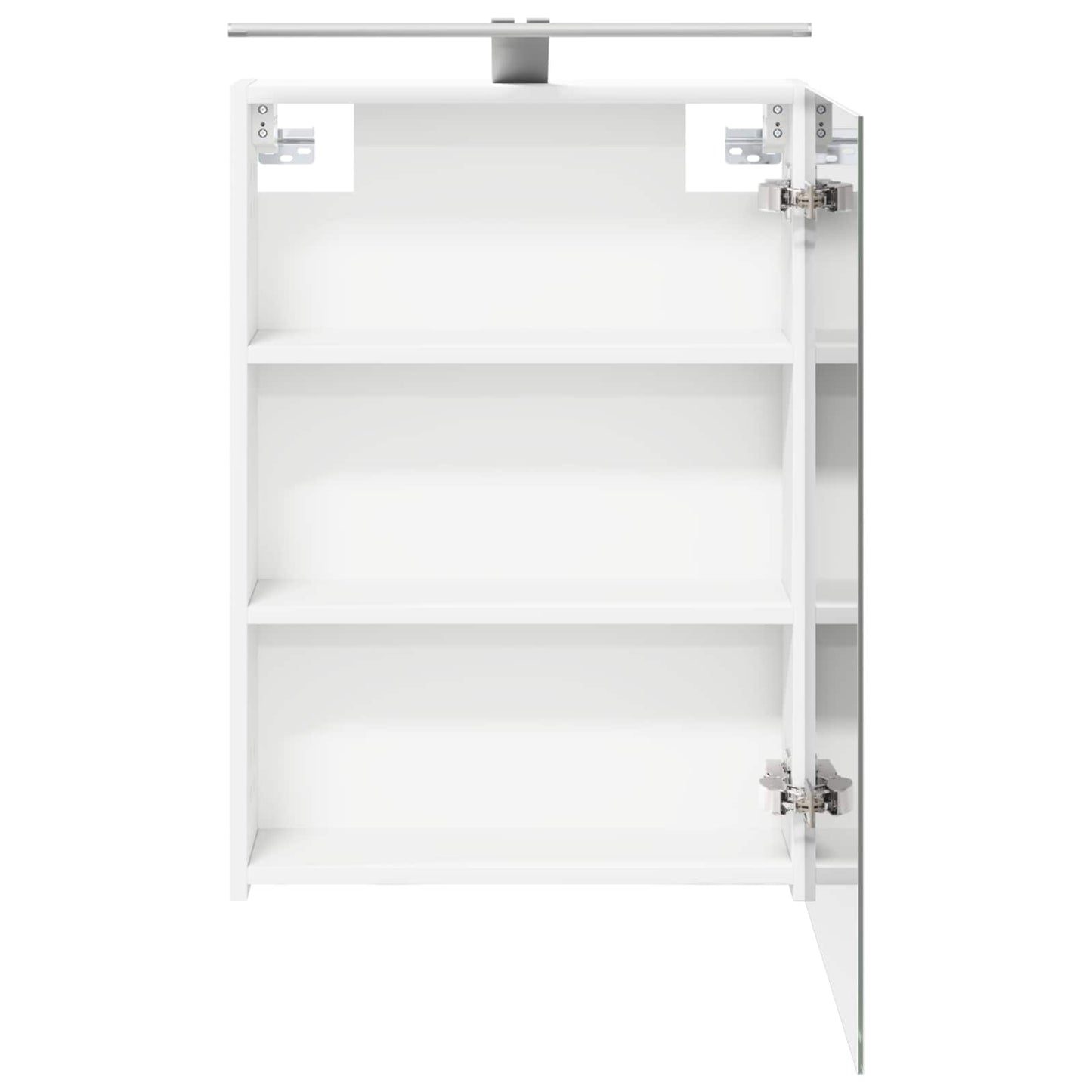 Badeværelsesspejlskab Hvid 50 x 14,5 x 70 cm Konstrueret træ