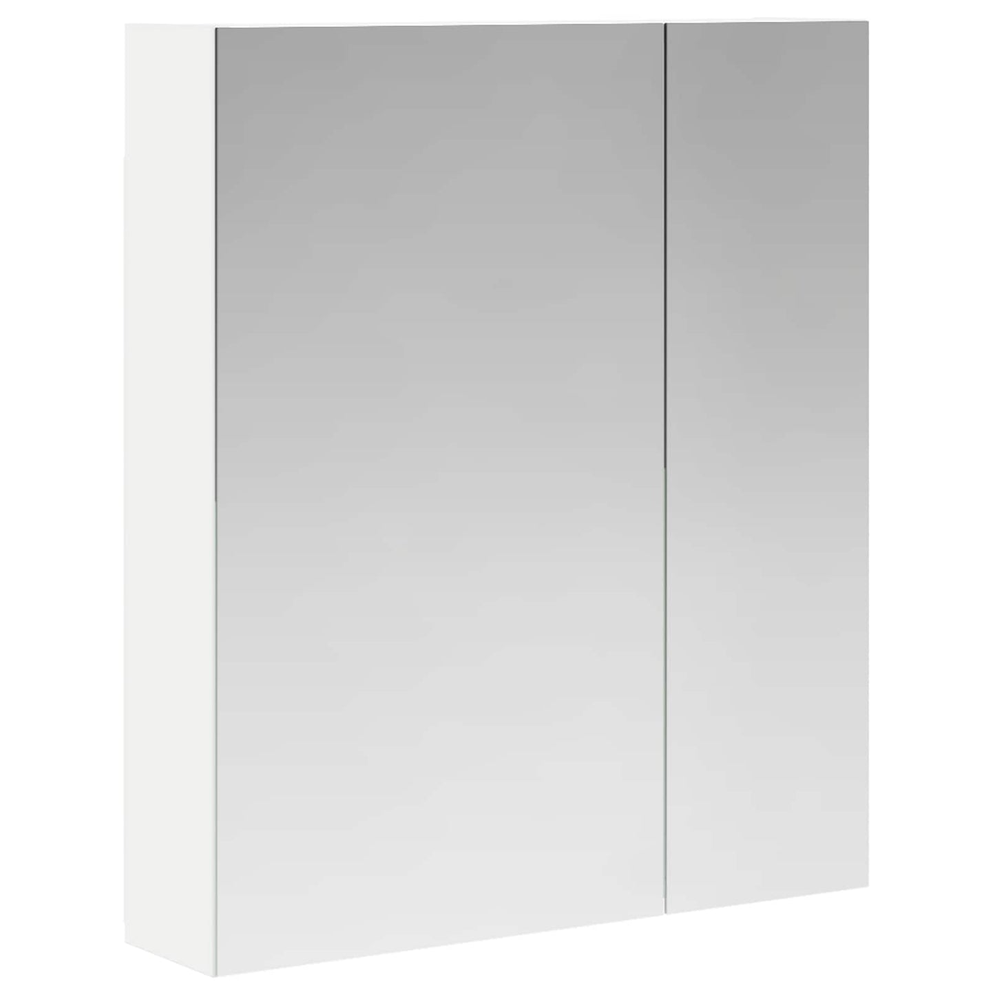 Badeværelsesspejlskab Hvid 60 x 14,5 x 70 cm Konstrueret træ