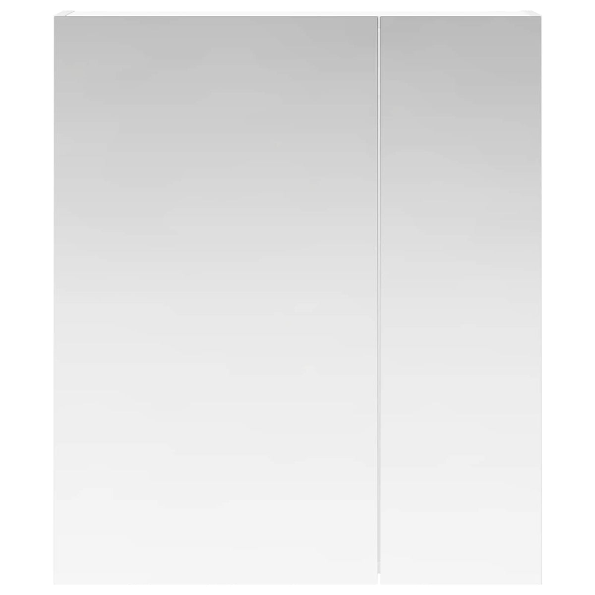 Badeværelsesspejlskab Hvid 60 x 14,5 x 70 cm Konstrueret træ