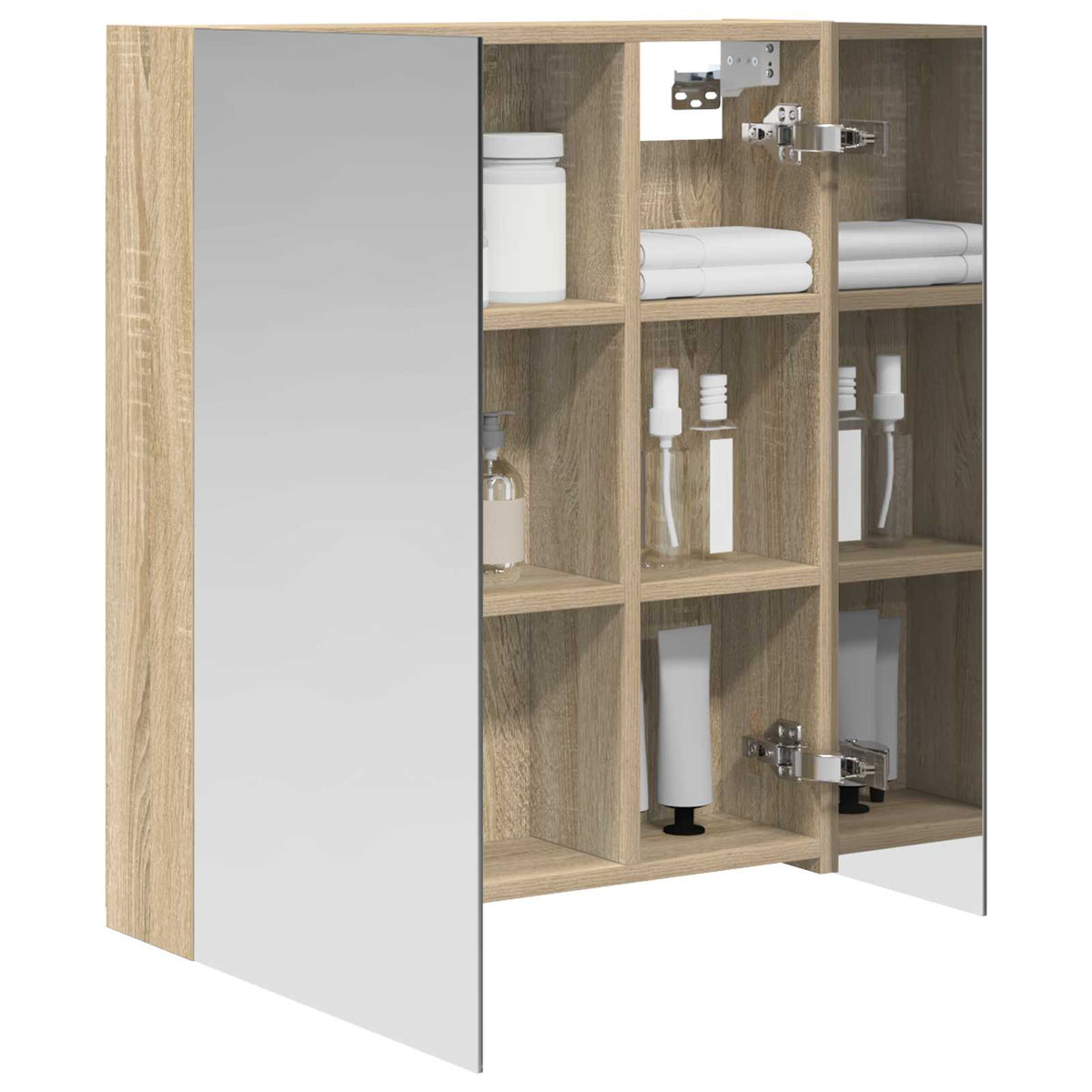 Badeværelsesspejlskab Sonoma eg 60 x 14,5 x 70 cm