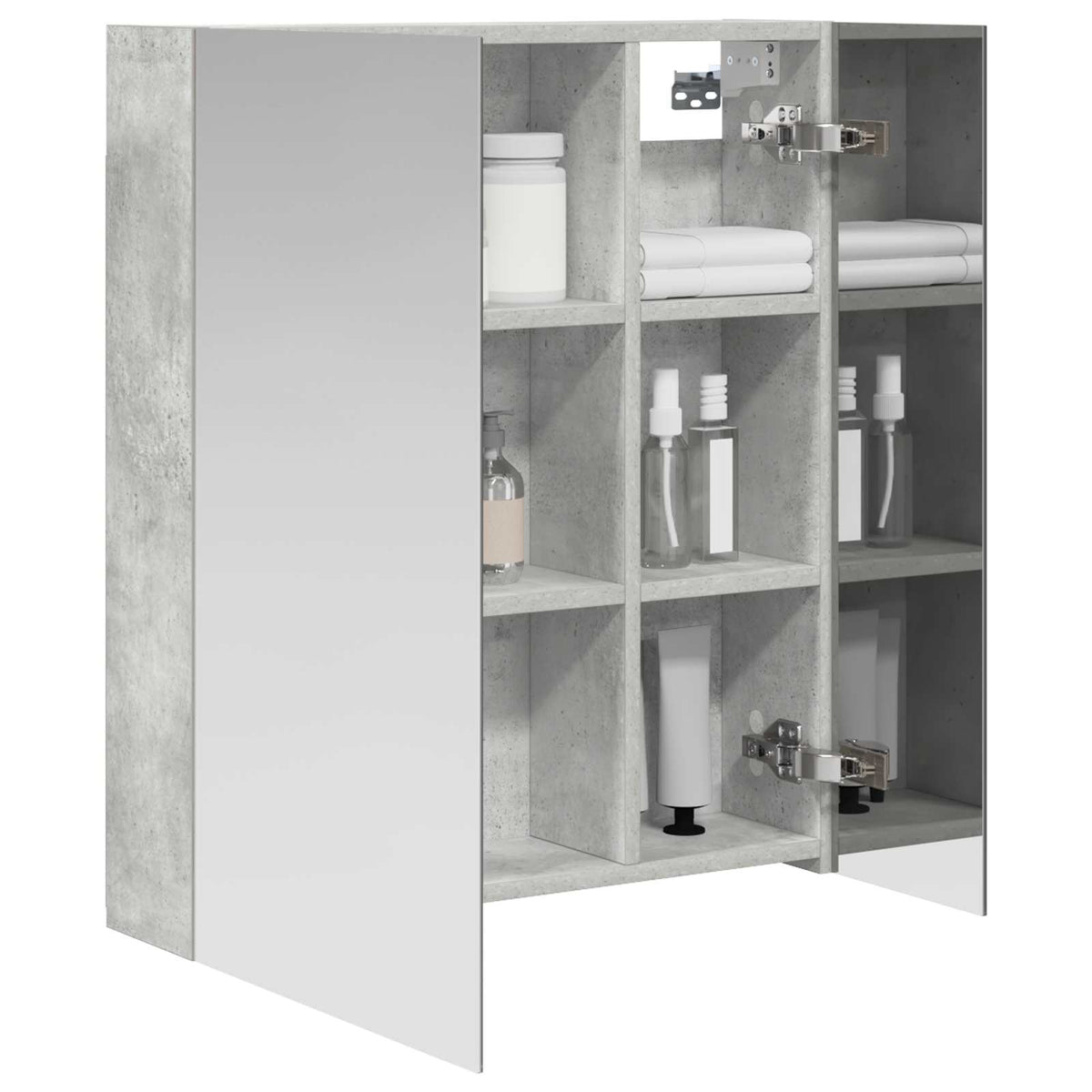 Badeværelsesspejlskab Beton Grå 60 x 14,5 x 70 cm