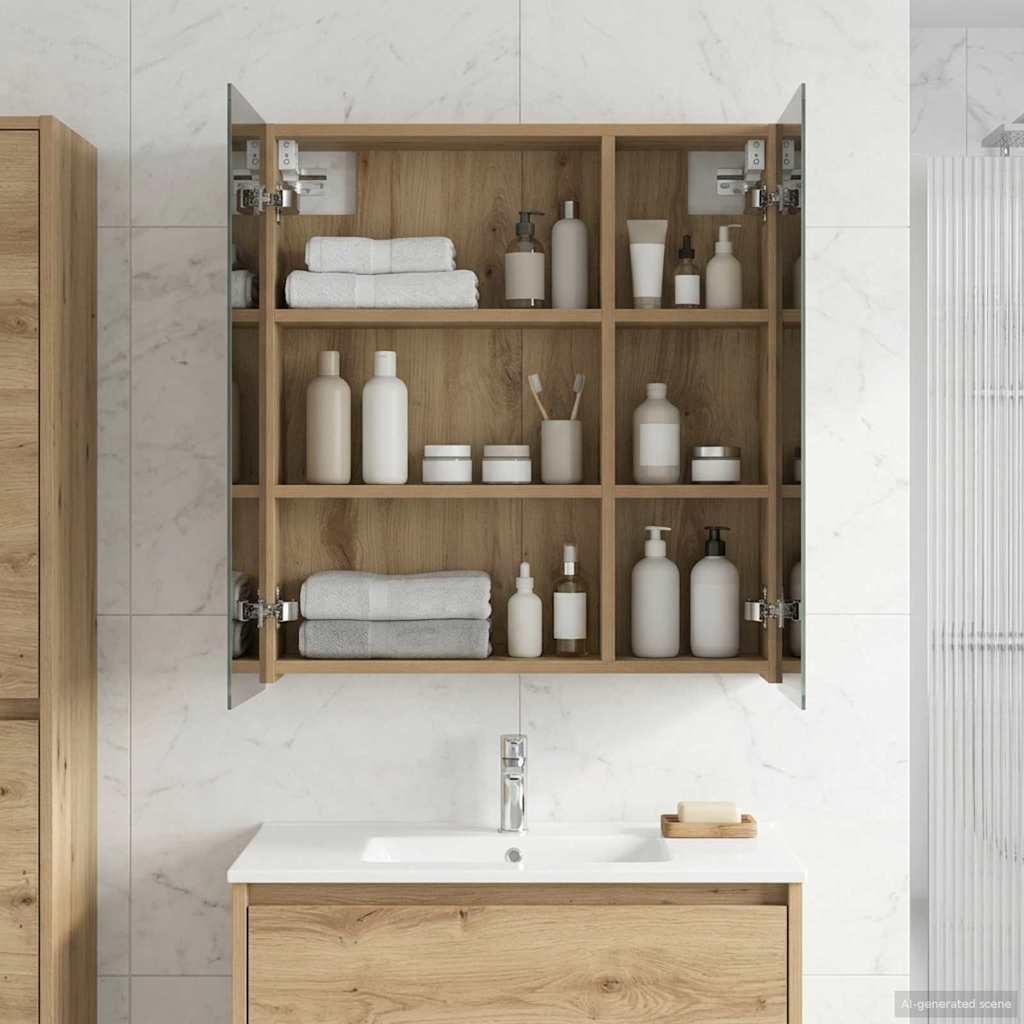Badeværelsesspejlskab Artisan eg 60 x 14,5 x 70 cm