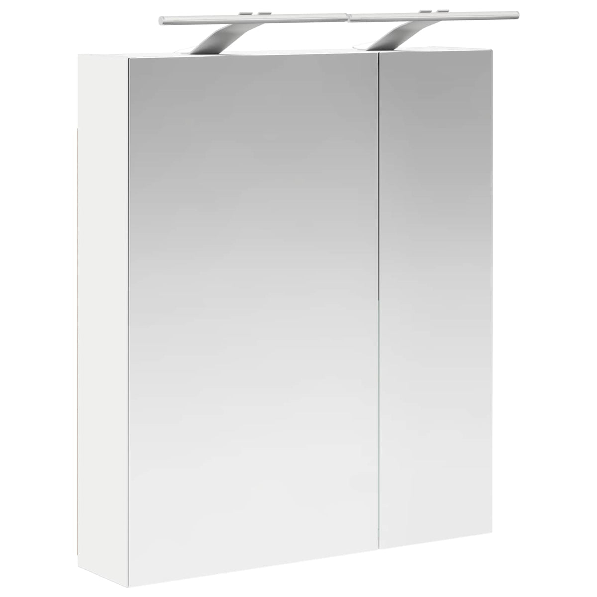 Badeværelsesspejlskab Hvid 60 x 14,5 x 70 cm Konstrueret træ