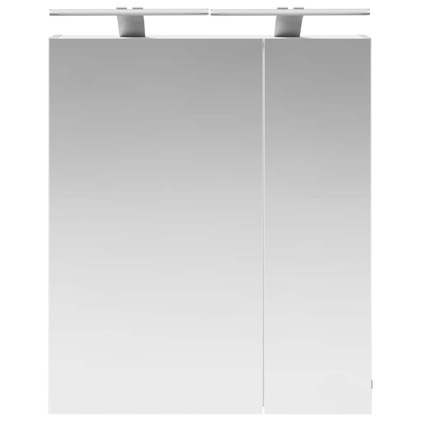 Badeværelsesspejlskab Hvid 60 x 14,5 x 70 cm Konstrueret træ